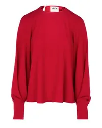 Maison Rabih Kayrouz Bluse mit Schlitz Red