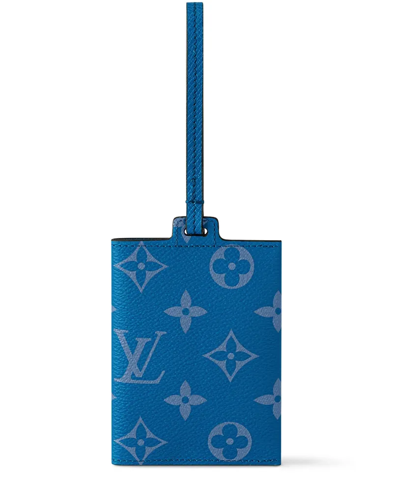 Louis Vuitton Card Holder Necklace Blue