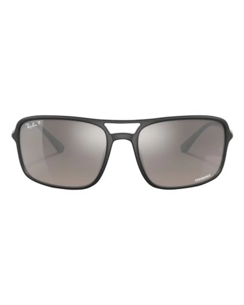 Ray Ban Rechteck-Sonnenbrille Black