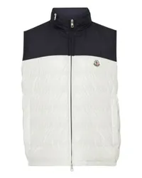 Moncler Ärmellose Daunenjacke Cerces White