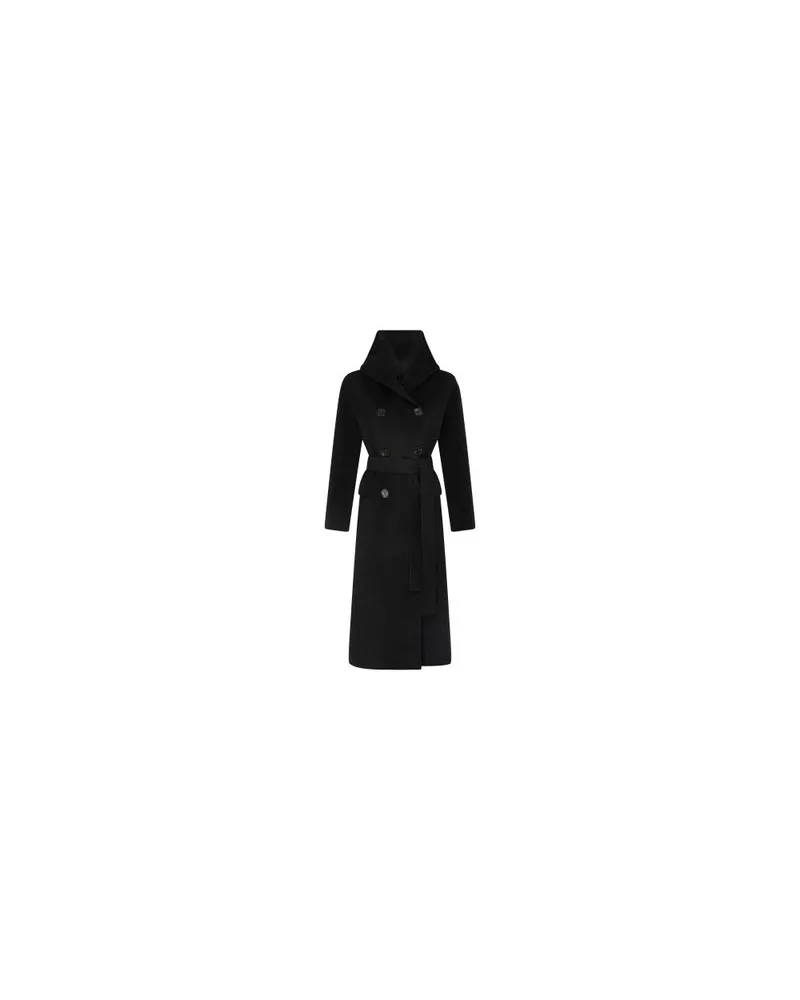 Max Mara Favola langer Mantel Black