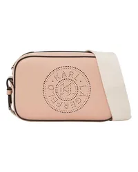 Karl Lagerfeld K/Circle Crossbody-Tasche mit Lochmuster Pink