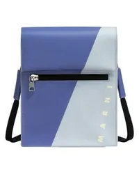 Marni Gefaltete Pochette mit diagonalem Colourblock-Design Purple