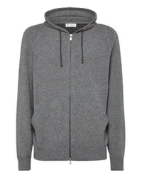 Brunello Cucinelli Cardigan im Sweatstil Grey