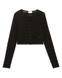 Claudie Pierlot Kurzer Cardigan Black