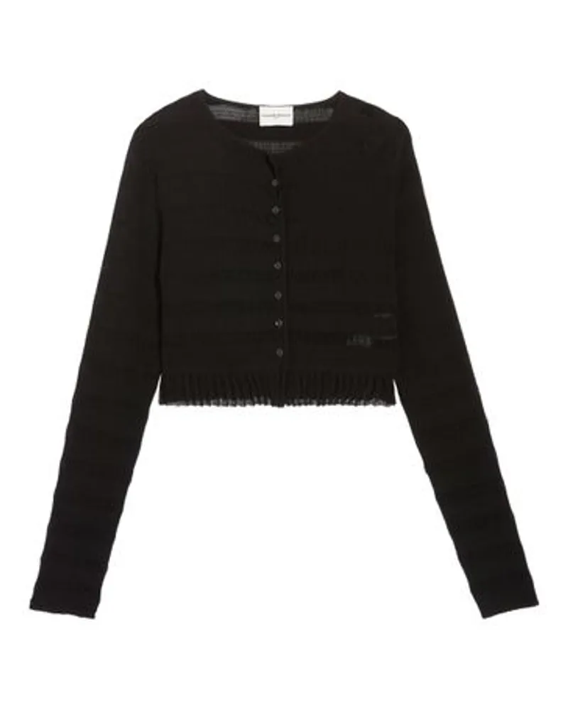 Claudie Pierlot Kurzer Cardigan Black