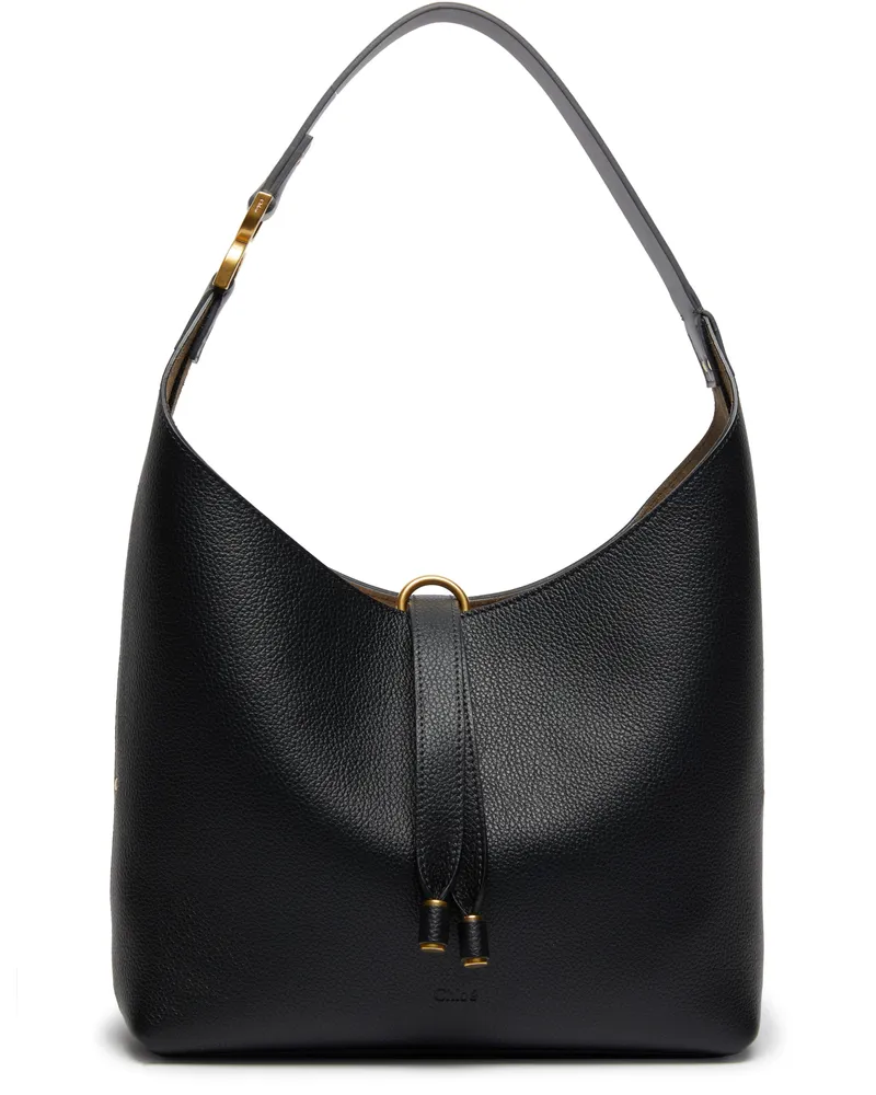 Chloé Kleine Hobo-Tasche Marcie aus genarbtem Leder 