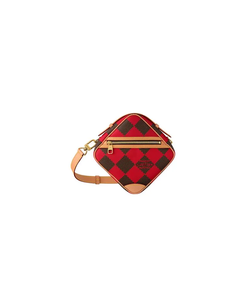 Louis Vuitton Poncho W/ Wide Collar Red