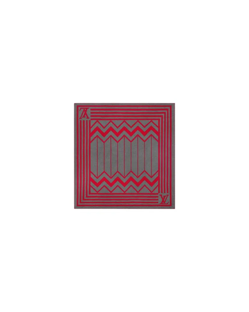 Louis Vuitton Poncho W/ Wide Collar Red