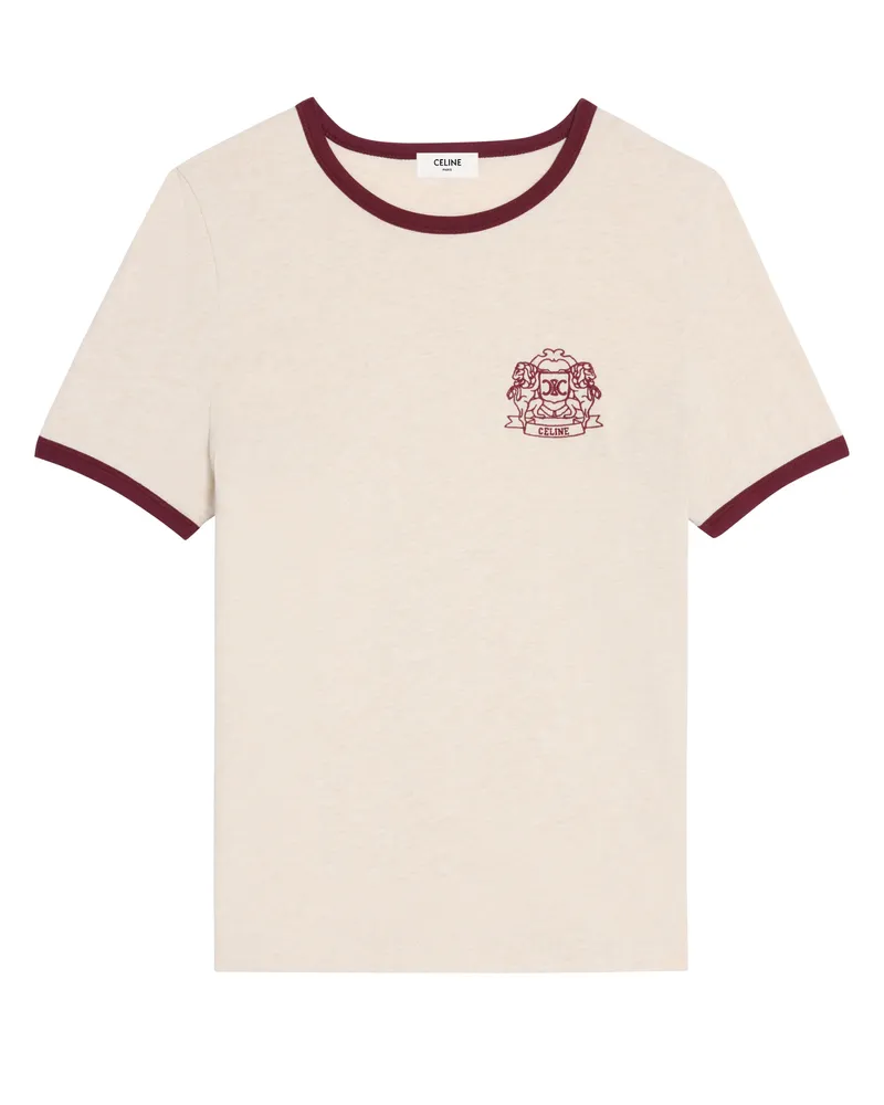 Celine T-shirt aus baumwolljersey im 70er-stil 