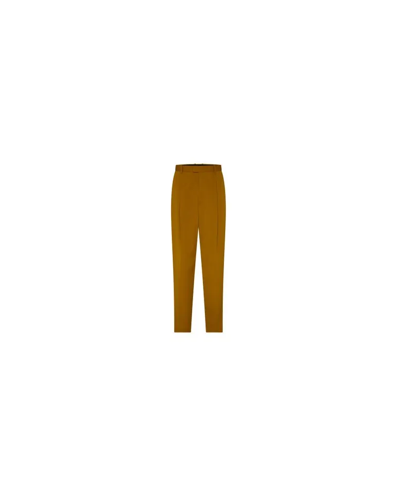 Bottega Veneta Powder-grain wool pants Yellow