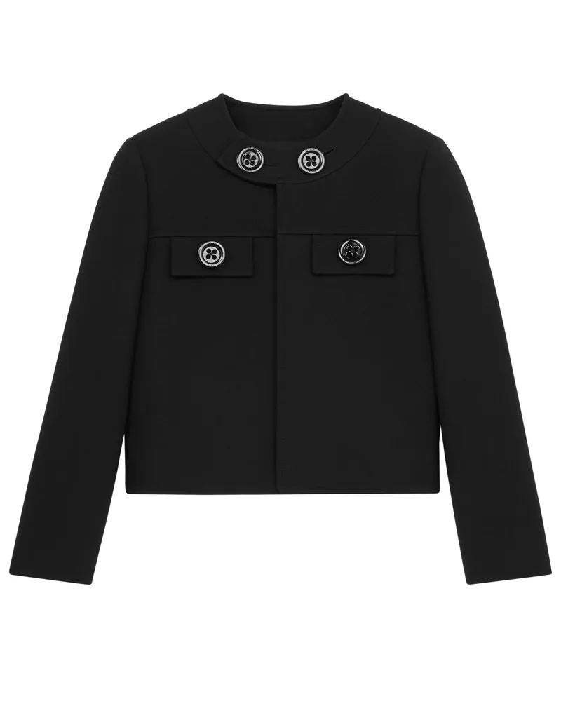 Celine Brompton jacke aus gaufrierter doppelwolle 