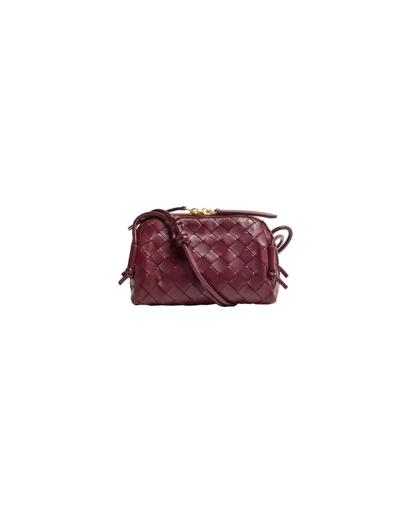 Bottega Veneta Intrecciato Concert Pouch Red