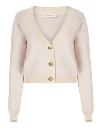 Nina Ricci Mohair-Cardigan mit V-Ausschnitt Beige