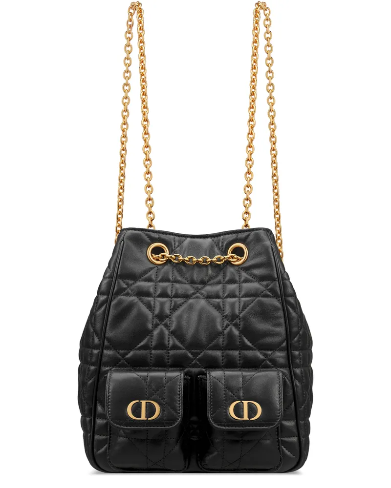 Dior Mittelgroßer  Caro Multicarry Rucksack mit Kette 