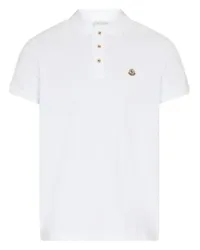 Moncler Kurzarm-Poloshirt mit Logo Grey