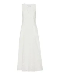 Matteau Kleid mit tiefem Ausschnitt Broderie White