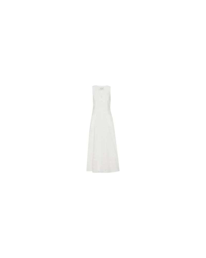 Matteau Kleid mit tiefem Ausschnitt Broderie White