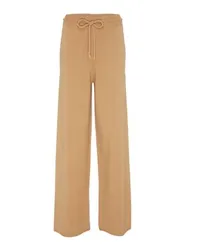 Max Mara Rino Hose mit weitem Bein Beige