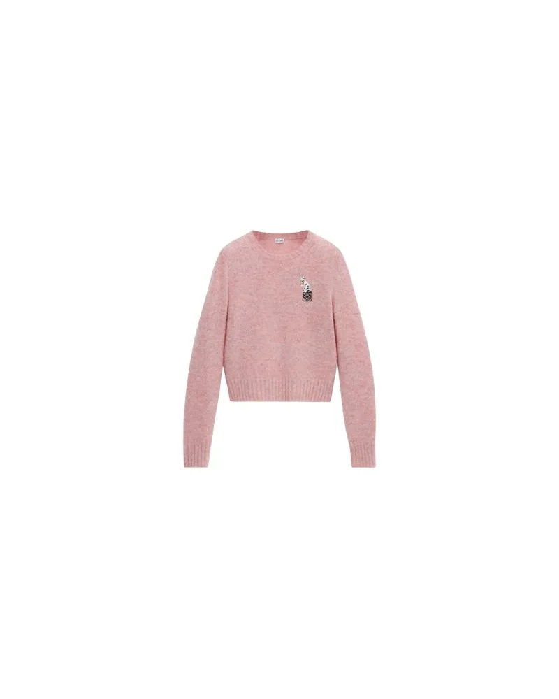 Chloé Langes Kleid mit Raffung und Rüschen Pink
