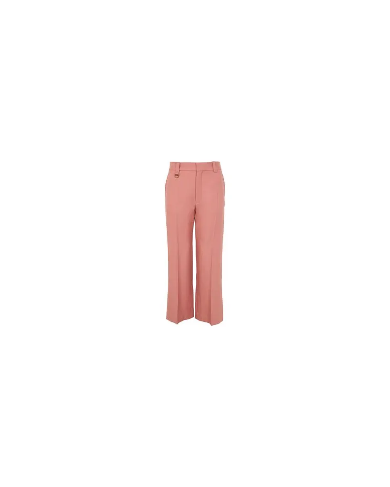 Chloé Langes Kleid mit Raffung und Rüschen Pink