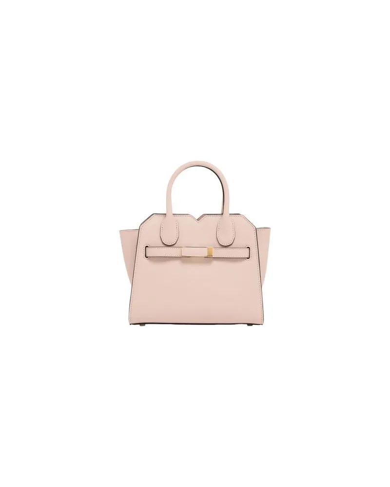 Chloé Langes Kleid mit Raffung und Rüschen Pink