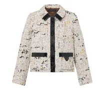 Kantig geschnittenes Jackett aus Bouclette-Tweed