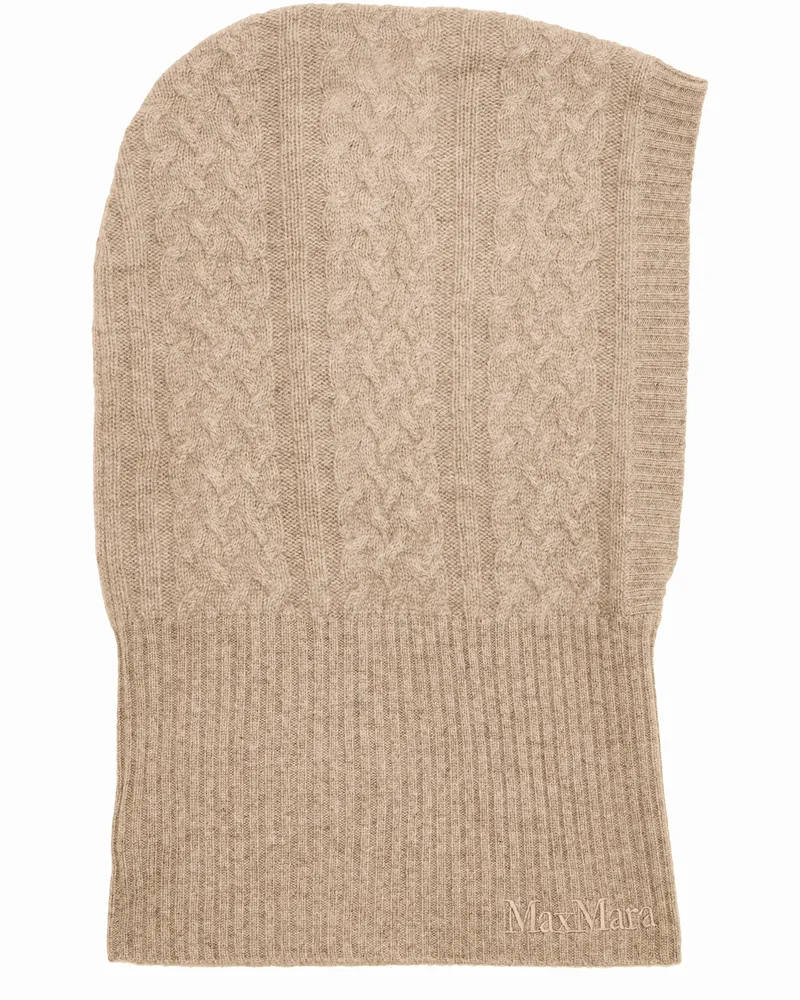 Max Mara Kapuzenmütze Romana Beige