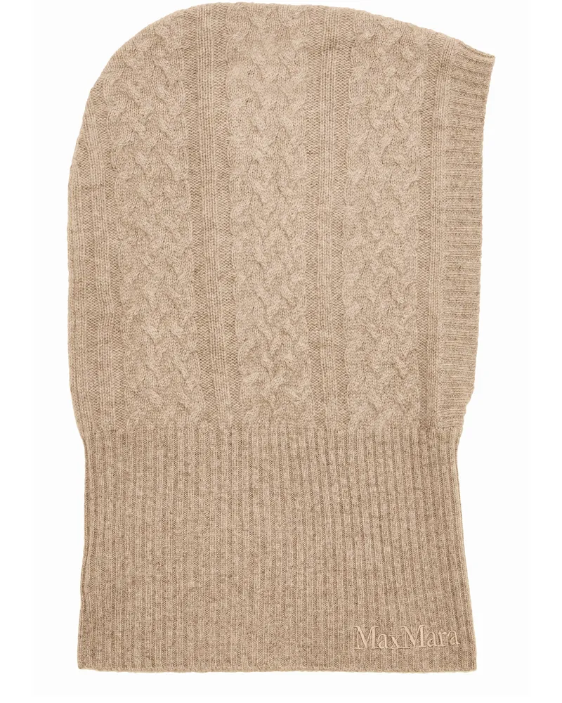Max Mara Kapuzenmütze Romana Beige