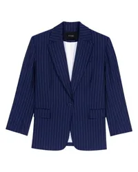 Maje Gestreifter Blazer Blue