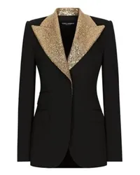 Dolce & Gabbana Einreihige Jacke Black