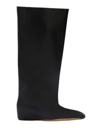 Jil Sander Kniehohe Stiefel Keilabsatz Black