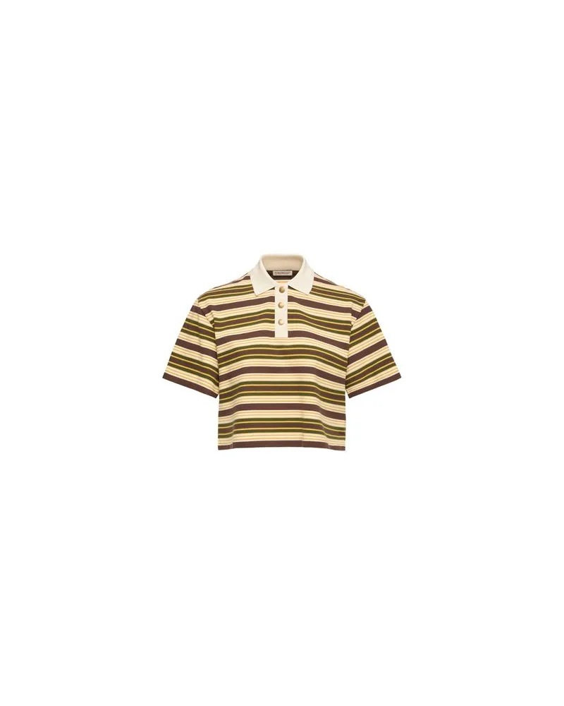 Moncler Gestreiftes Polohemd Multicolor
