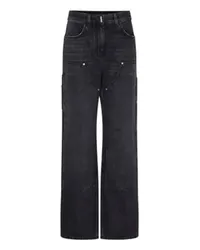 Givenchy Weit geschnittene Jeans mit Patches Black