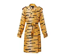 Trenchcoat mit Tiger-Motiv