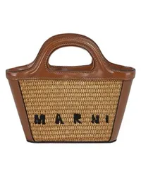 Marni Mikro-Handtasche Tropicalia Brown