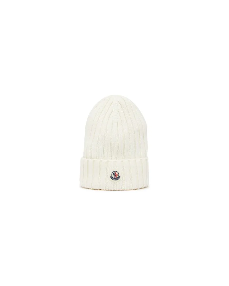 Moncler MüTze Mit Logo Off White