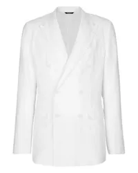 Dolce & Gabbana Zweireihige Taormina-Jacke White