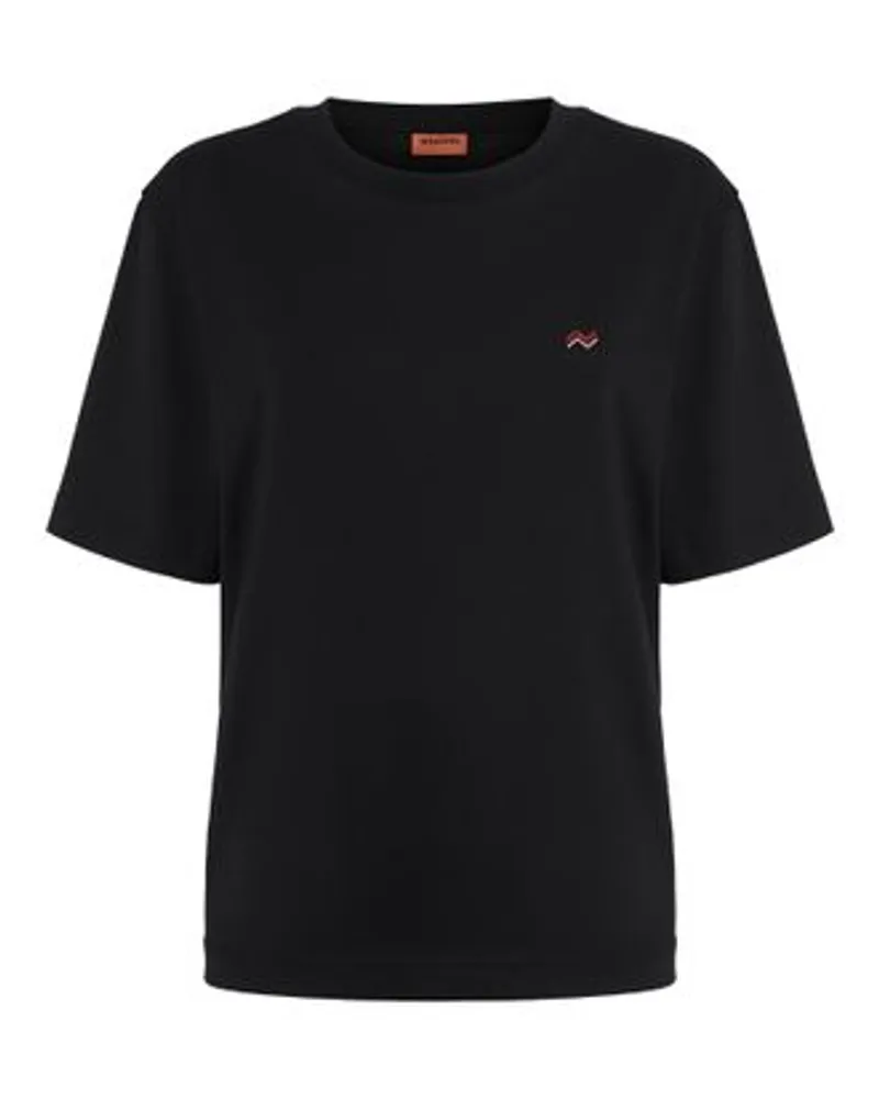 Missoni Rundhals-T-Shirt Black