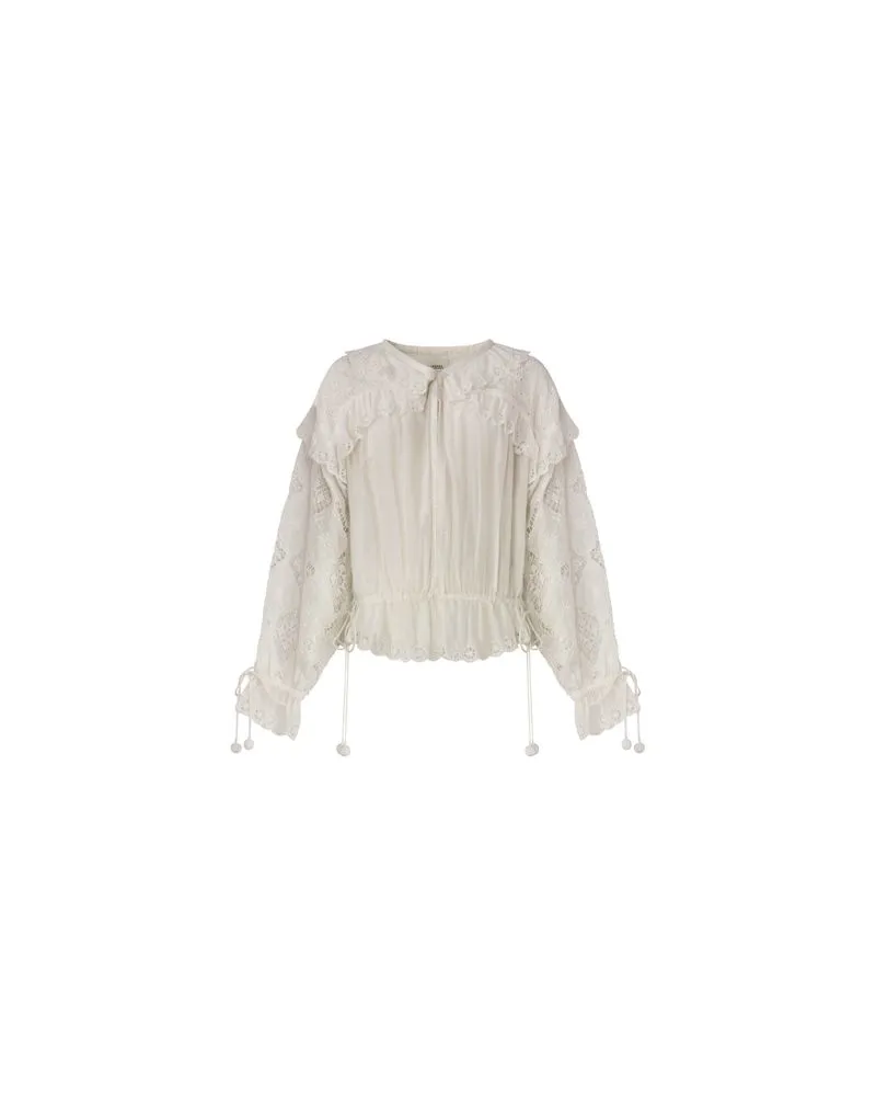 Isabel Marant Nowana Langarmbluse White