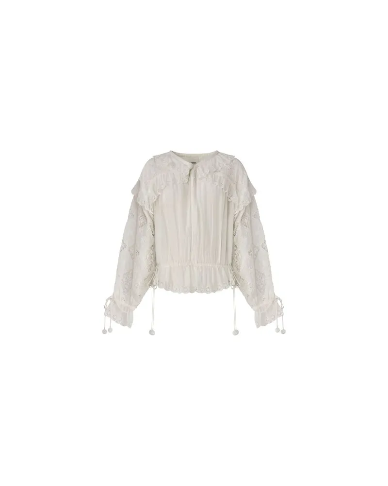 Isabel Marant Nowana Langarmbluse White