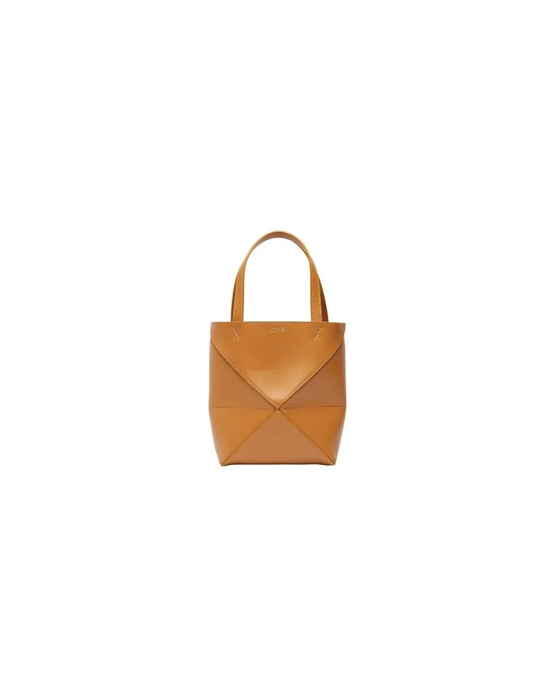 Loewe Puzzle mini tote bag Brown