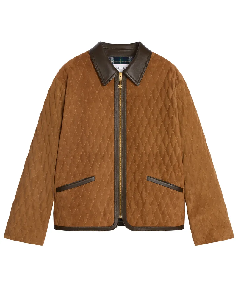 Celine Steppjacke aus wildleder 