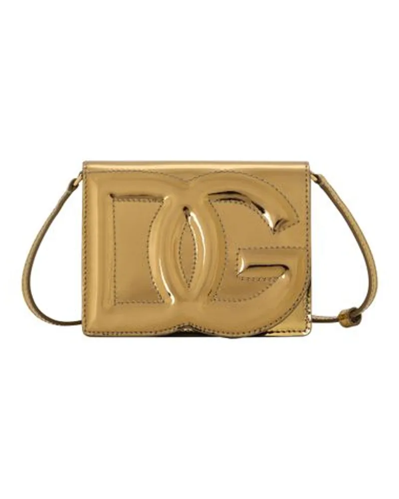 Dolce & Gabbana Kleine Umhängetasche DG Logo Bag Gold