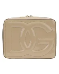 Dolce & Gabbana Mittelgroße Kameratasche mit DG-Logo Beige