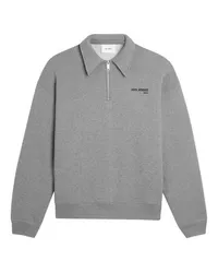 Axel Arigato Pullover mit halbem Reißverschluss Remi Grey