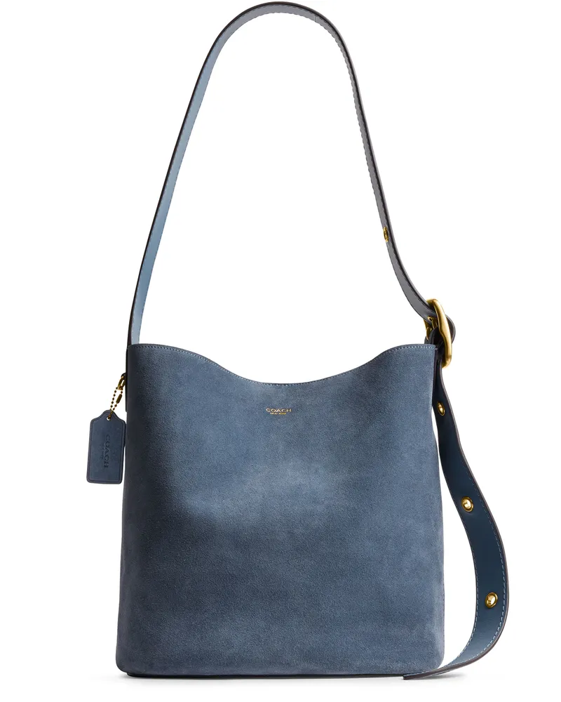Coach Bucket Bag aus Veloursleder Bleeker 