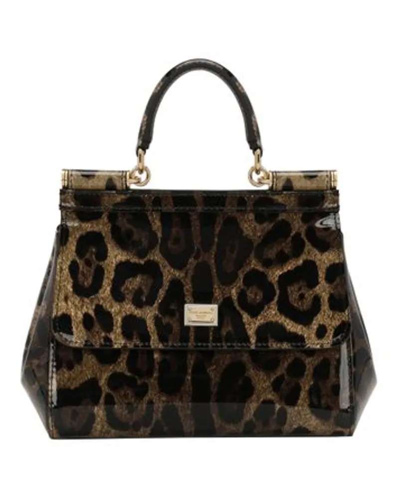 Dolce & Gabbana KIM DOLCE&GABBANA Kleine Tasche Sicily mit Leopardenprint Multicolor