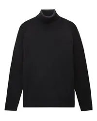 Woolrich Eingefärbter Rollkragen-Sweater Black