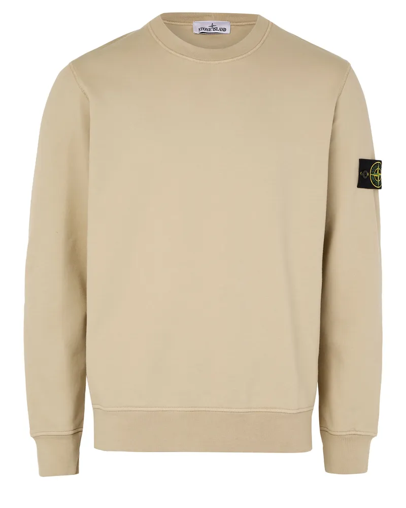 Stone Island Sweatshirt mit Logoaufnäher 